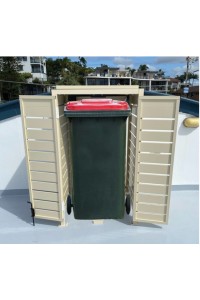 Single Wheely Bin Enclosures - CUSTOM Sizes with Doors & Roof