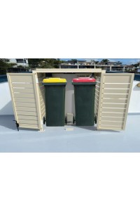 Wheely Bin Enclosures - CUSTOM Sizes with Doors & Roof