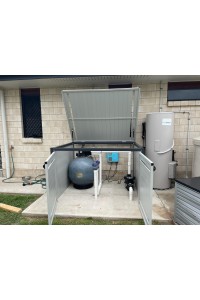 Pool Filter Pump Shed - CUSTOM Sizes with Doors & Roof