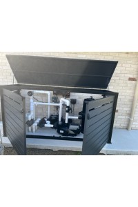 Pool Filter Pump Enclosure SQM rate - Black and Monument Combo